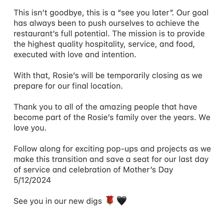 This isn't goodbye, this is a "see you later"