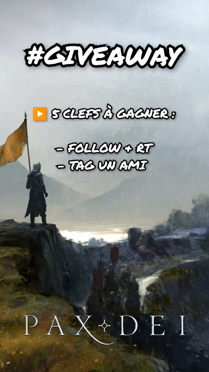 TontonArtheon's tweet photo. #GIVEAWAY

Aujourd'hui je vous propose de gagner non pas UNE mais bien CINQ clefs d'accès à l'Alpha de Pax Dei, le nouveau MMO Sandbox extrêmement prometteur !

▶️ Pour participer : 

- FOLLOW &amp; RT @TontonArtheon 
- TAG UN OU UNE POTE DE JEU 

Tirage au sort dès demain, GL&amp;HF 👀 https://t.co/VKsZUGHdbk