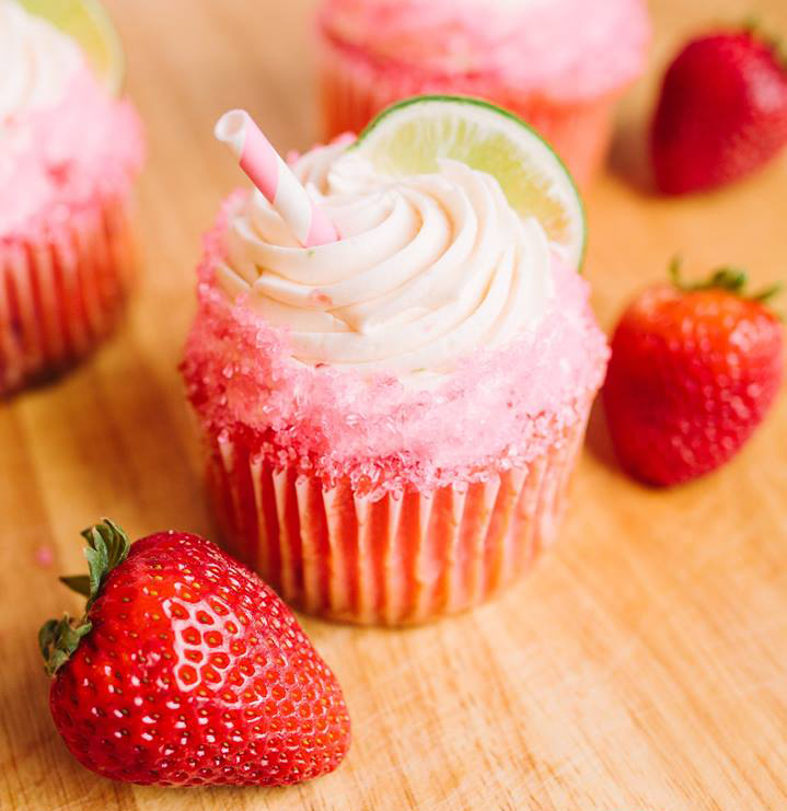 Cheers to Cinco de Mayo! Our Strawberry Margarita Cupcake is now at Smokehouse Bakery. 🍓