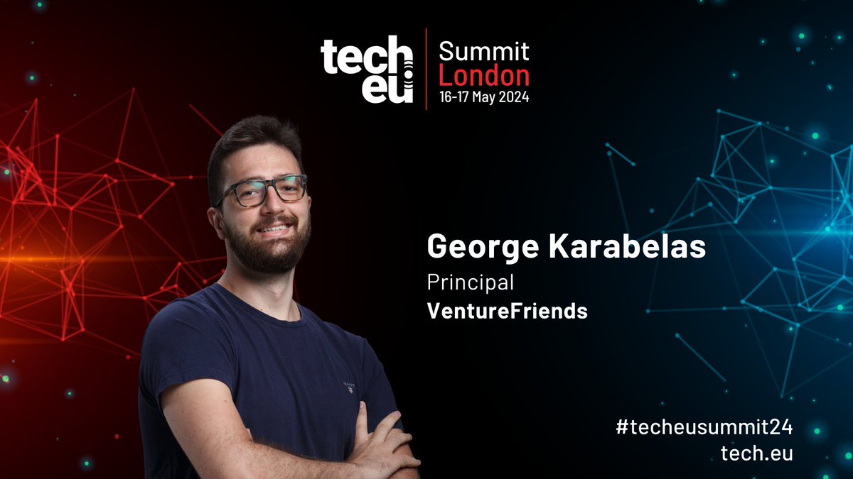 George Karabelas (@gekarabelas), Principal at VentureFriends (@VentureF_VC), will be joining us at the Tech.eu Summit London 2024. Join Us Now! 🚀 tech.eu/event/2024/sum… #techeu #techeusummit24