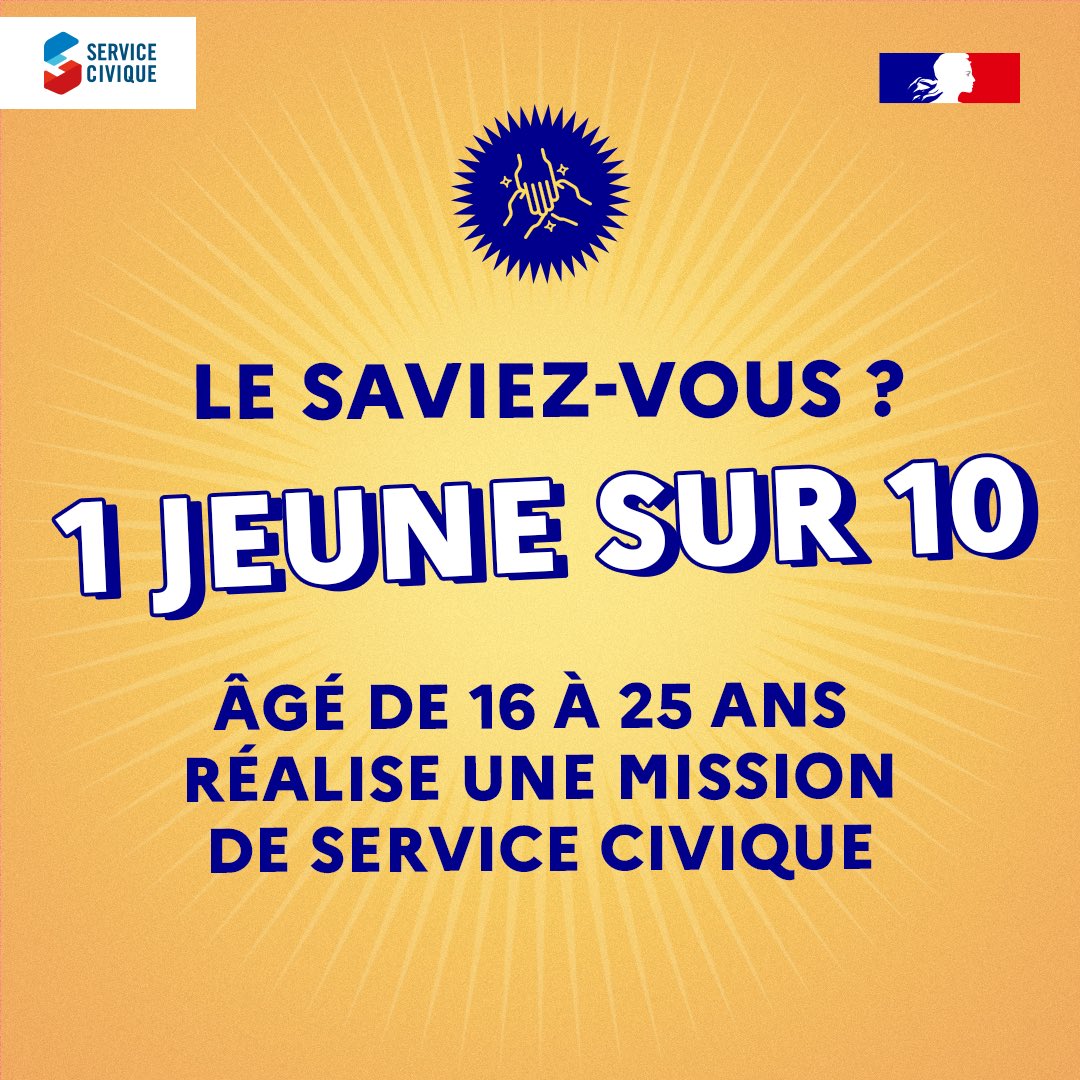 ServiceCivique's tweet photo. 🌟 Cela représente 10% d'une génération ! Vous en faites partie ?

Source : @Injep

#ServiceCivique #EngagementCitoyen #Opportunité https://t.co/FaJTyG6vcW