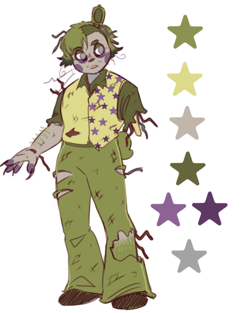 BertolinoKai's tweet image. Spring Bonnie, Springtrap and Scraptrap (human au) #fnaf #fnafart