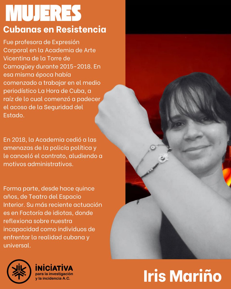 1/3📌Otro #DíaNaranja en el que, desde #IniciativaAC, denunciamos la violencia del Estado cubano hacia las mujeres que disienten.