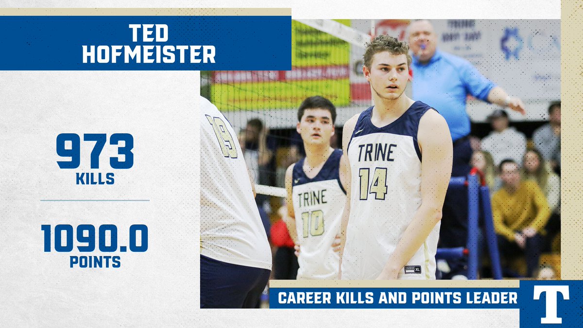 These guys have left their mark on the program as graduating seniors and exit as the Trine men's volleyball career leaders in a variety of categories!