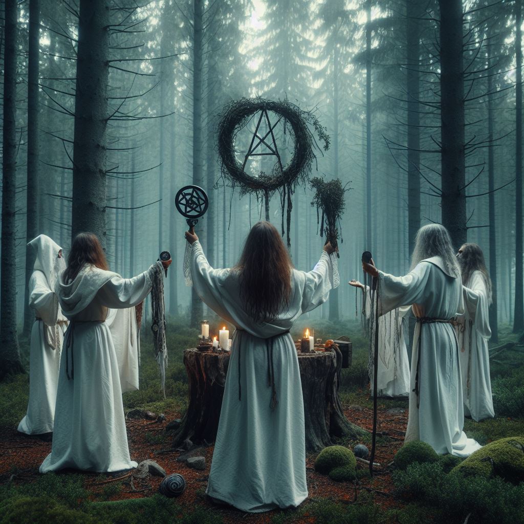 The chief priests among the Druids built no covered temples, deeming it an insult to their gods to attempt to enclose their emblems in an edifice surrounded by walls, and erected by mortal hands.

The forest was their temple, and a rough unhewn stone their altar.