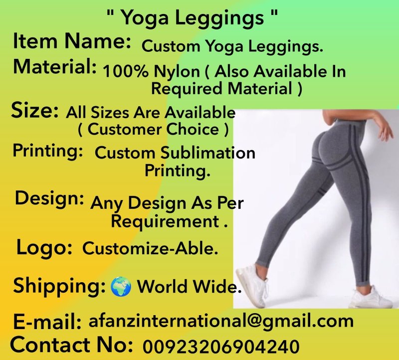 #AfanzInternational #YogaLeggings #EuroFashion #EuropeanStyle #YogaLife #SialkotPunjab #SportswearManufacturer #QualityCraftsmanship #EuroTrends #AthleticWear #SportswearDesign #YogaFashion #EuroFashionTrends #Fashionable #SportswearLove #SportswearBrand #StreetWear