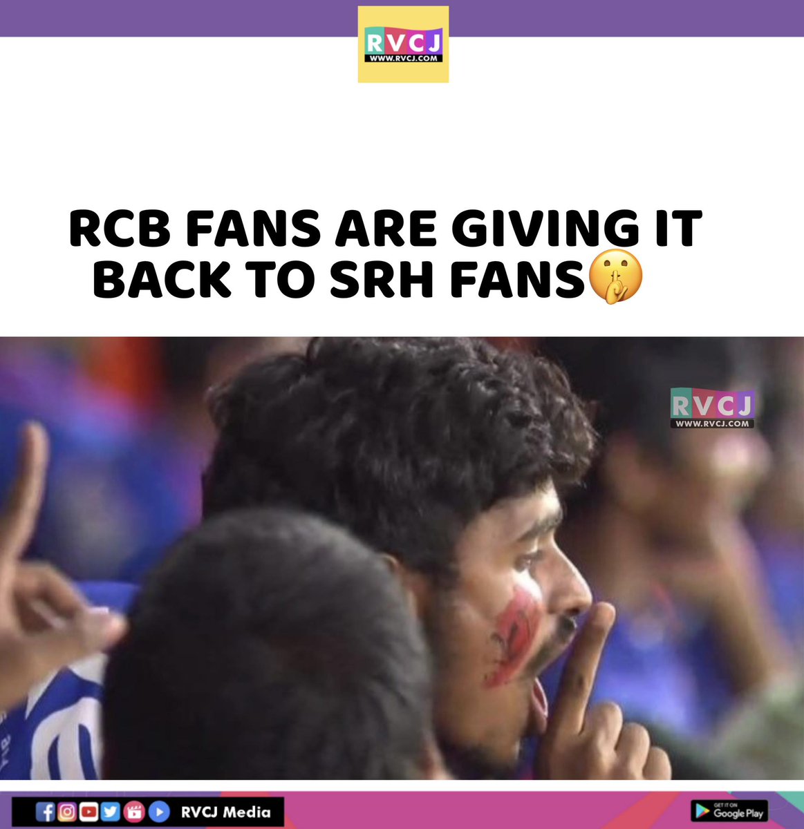 RCB Fans to SRH Fans 🤫🤫