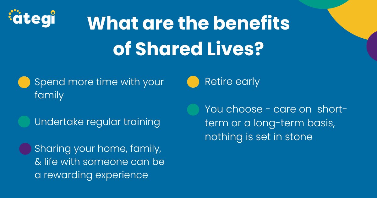 Do you know what are the benefits of Shared Lives are? Well here are just some of them…   Can you think of anymore…? Comment them below   #SharedLives
