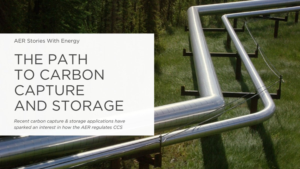 The AER regulates safe carbon capture, transport, and storage, also known as CCS. Learn more about the application and regulatory review process for CCS projects. bit.ly/3UebelF