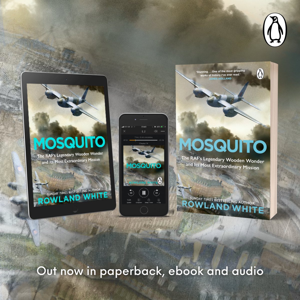 For any of you - like me - who prefer a paperback, today's the day! MOSQUITO is now officially a @PenguinUKBooks paperback!