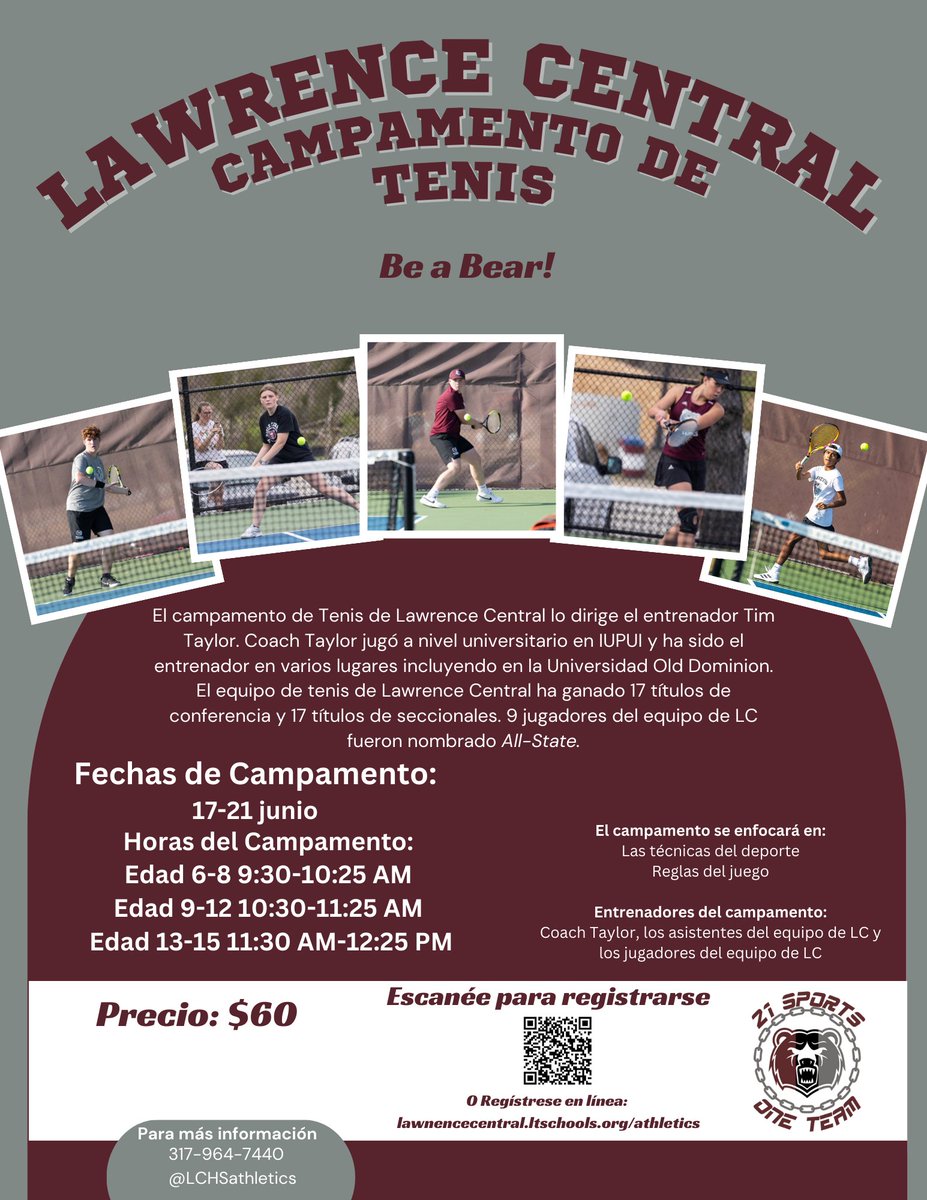 Boys and Girls Tennis Camp is June 17-21. Sign up here: public.eventlink.com/registrations?…