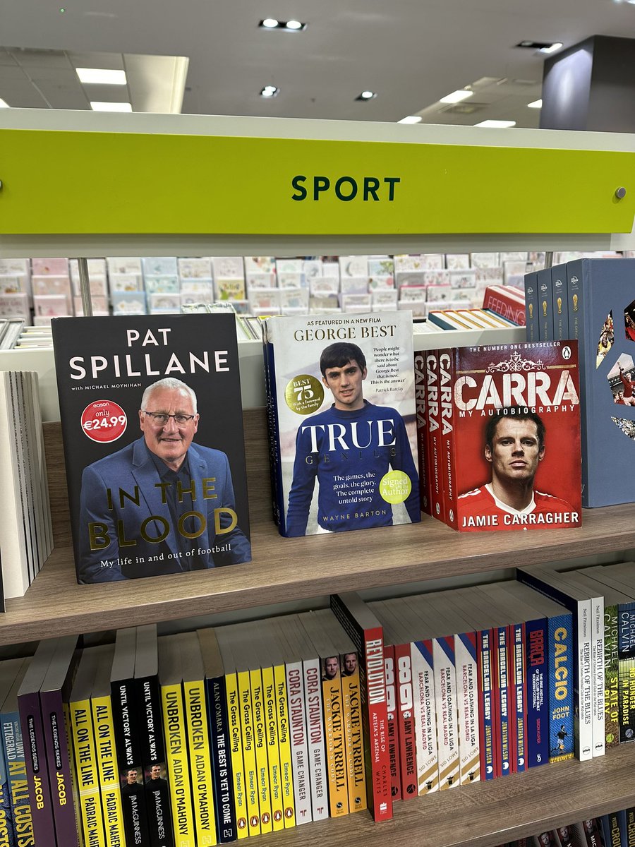 Nice to see a couple of copies of True Genius in @easons in Dundrum. Had to stop and sign them ♥️