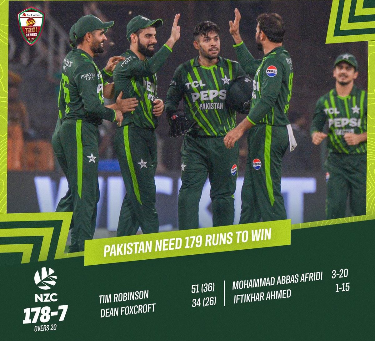 Will Pakistan be able to chase this score? #PAKvNZ #PakistanCricket
