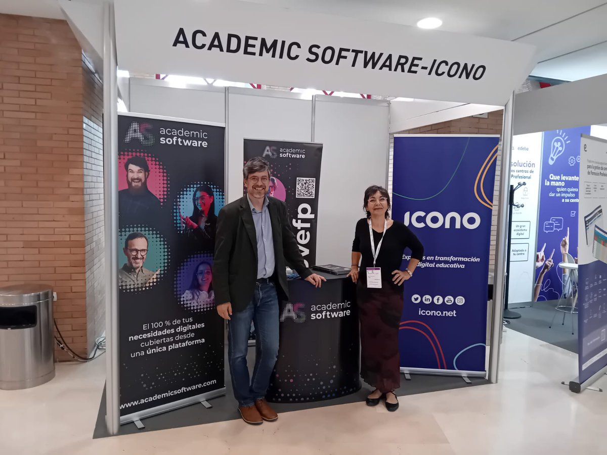 @InnovaeAR 🔹@icono_edu - Academic Software e Icono se unen en el #10CongresoFP en Sevilla para traer la solución completa para la #FormaciónProfesional: Hardware, Software y Formación.

#10CongresoFP #ConoceDecideActúa