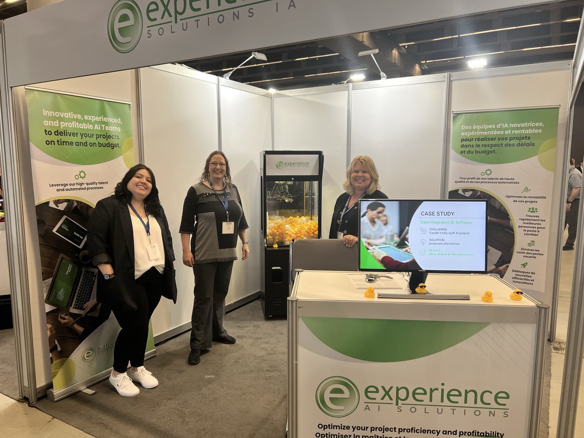 experienceai's tweet photo. Day 1 of AI World Summit Montreal was a real 'brain-gain'! 🧠💡Nourishing our minds with AI brilliance is truly electrifying! Can't wait to see what Day 2 has in store! / Nourrir nos esprits avec la brillance de l'IA est vraiment électrisant! Jour 2 en cours #AIBrains #WSAIAM24 https://t.co/mnaGQLsb44