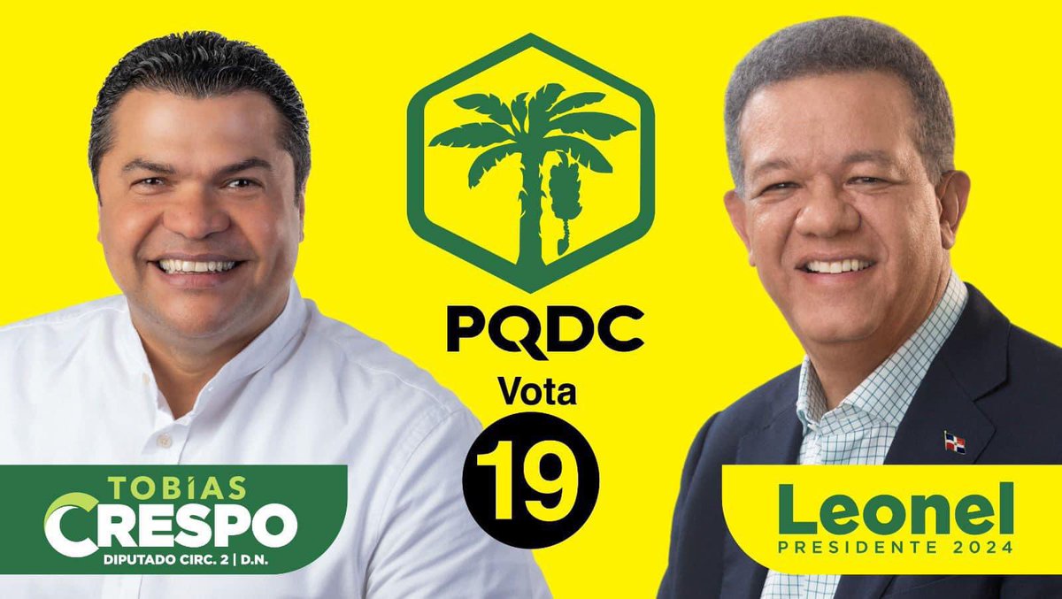 Invitación A la proclamación y el apoyo del Partido Quisqueyano Demócrata Cristiano (PQDC) a nuestras candidatura a Diputado en la Circunscripción No. 2 del Distrito Nacional, encabezada por su Presidente el Licenciado Elias Wessin Chavez. 🗓️ Jueves 25 de Abril