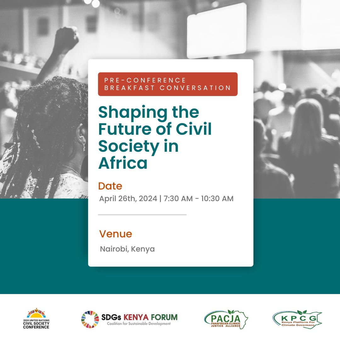 IanNWachira's tweet photo. Join this upcoming forum on bolstering civil society engagement in Africa! April 26th,2024, we delve into key issues revolving in & around resource constraints and amplifying indigenous voices in environmental activismπhttps://t.co/lE6SbVJxKl
#AfricanCSOVoice #69UNCSC #2024UNCSC https://t.co/OtKNgV2Oyz