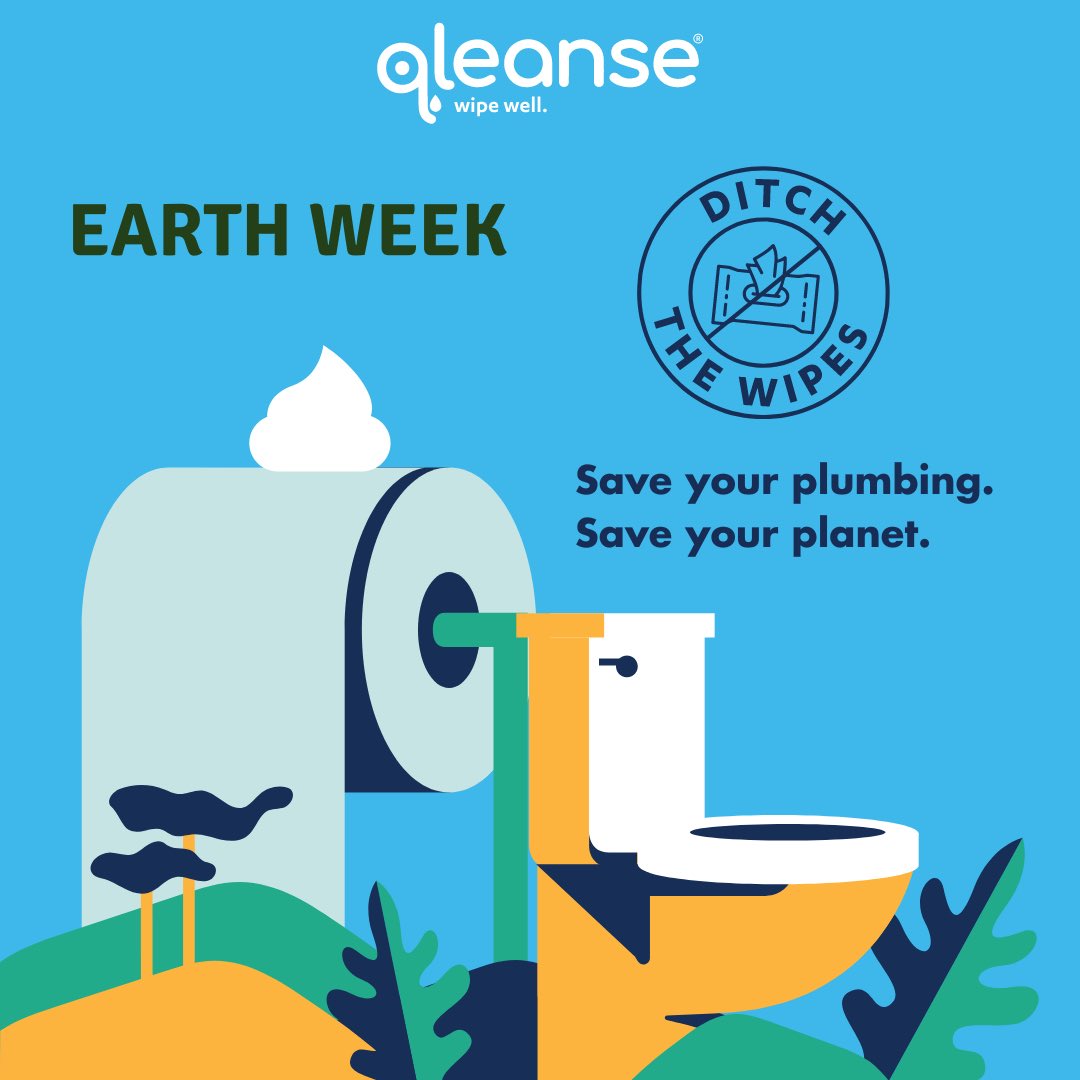 🌎  Earth Week Savings Continue on Qleanse Toilet Paper Foam! #ditchthewipes #wipewell #earthday