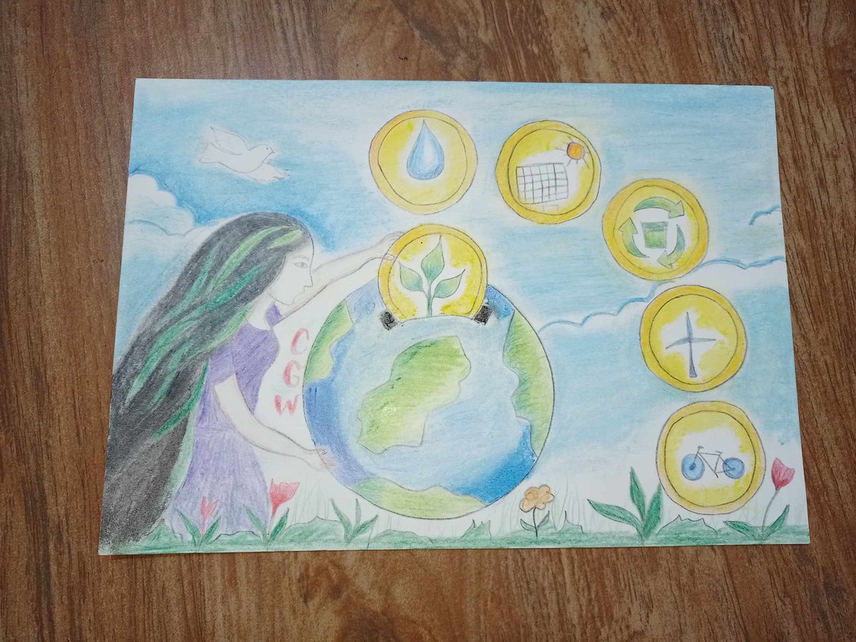 Okay, I guess I'm not late:) Took me long time to finish this But I made it. I Love the result.

#CGWEarthDayEntry
#CGWEarthDayEntry 
#EarthDay2024 
#Earthday 
@CommonGroundWLD