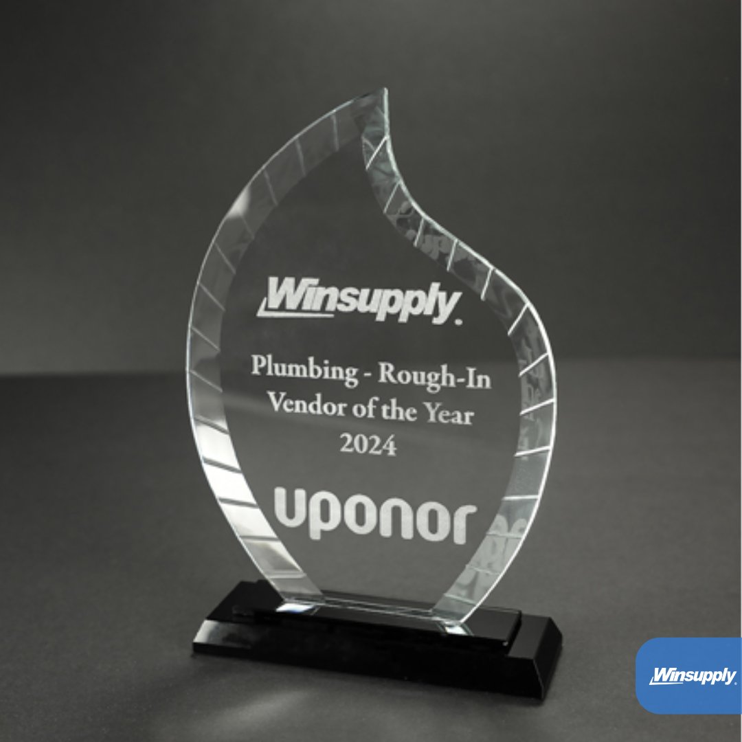 It's always nice to see valued vendor partners working hard to partner with Winsupply. Another congratulations to Uponor on both winning and now sharing with the world that they are the official Winsupply Plumbing Rough-In Vendor of the Year for 2024! Read the full story here:
