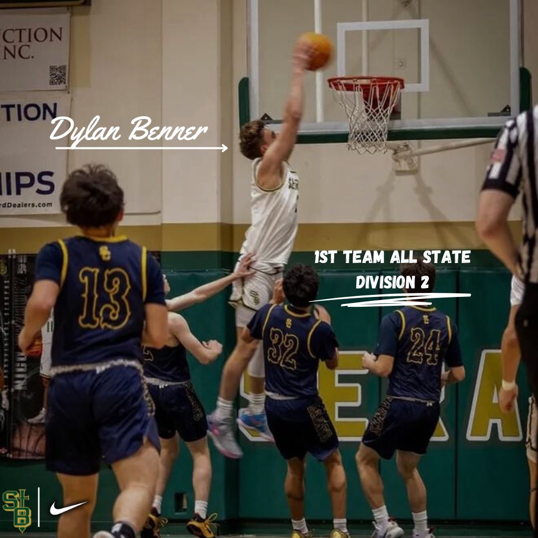 Congratulations to Army bound Dylan Benner (@dylanjbenner) for being named 1st Team All State for the second year in a row! A great way to finish off a career! #GoSeraphs👼🏻🏀