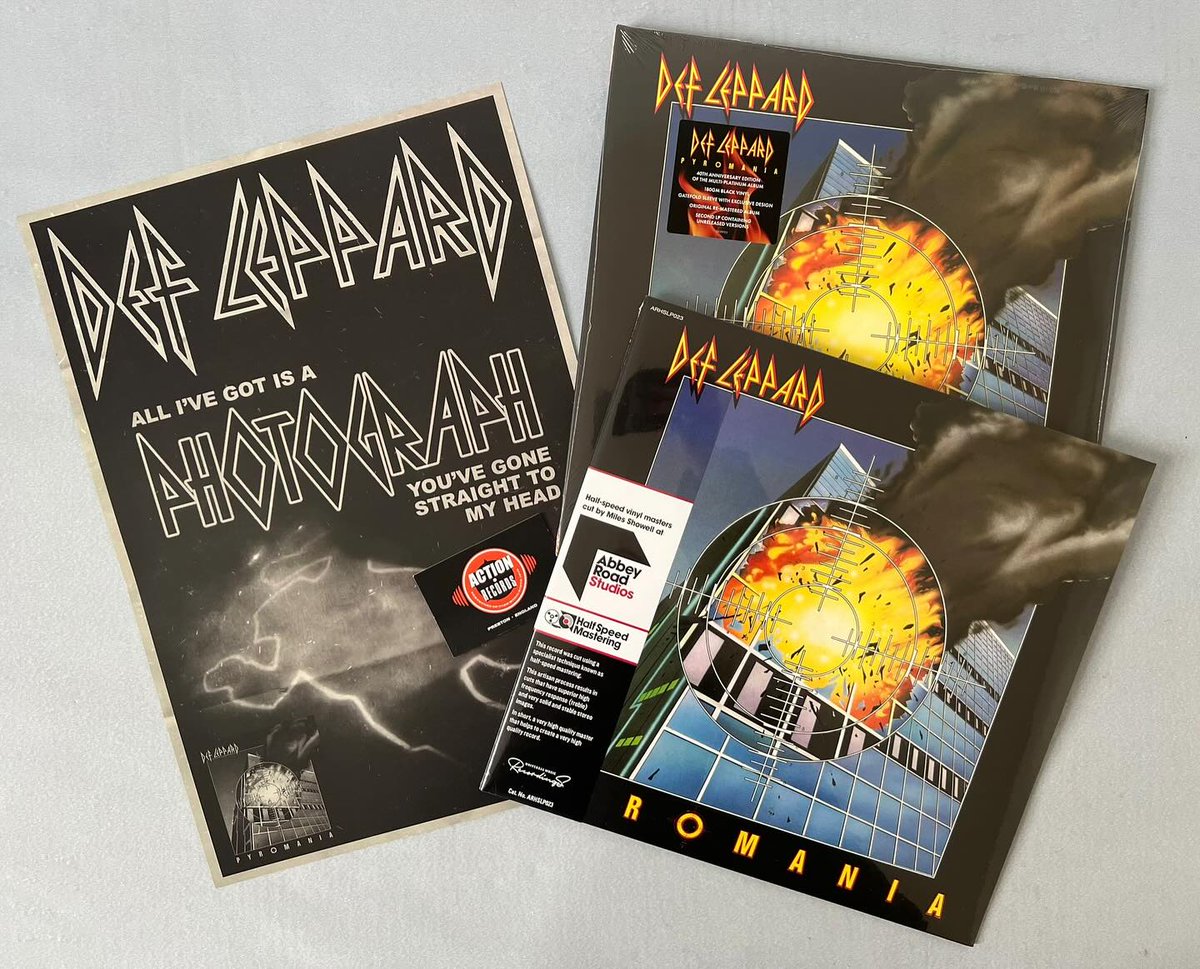 Limited edition “Def Leppard” print available in store ONLY at Action Records with every purchase of the new album! Be quick as we have a very limited supply!