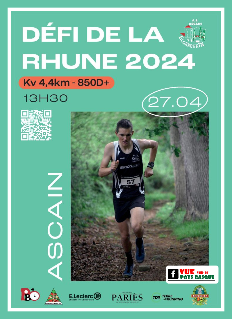 Le défi Rhune 2024 
Samedi 27 avril à Ascain
+infos : vuesurlespyrenees.blogspot.com/2024/04/le-def…

Organisé par le club d'athlétisme d'Ascain
Course contre la montre individuelle de 4,4 km avec 850 m D+

#trail #pyreneesatlantiques #paysbasque #montagne