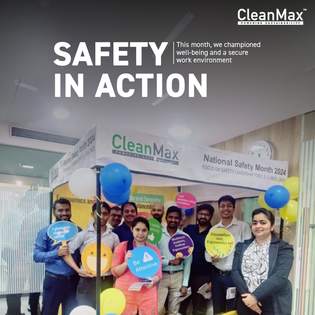 CleanMaxUAE's tweet photo. At #CleanMax, safety isn't just something we focus on during #SafetyMonth, it's a core value that drives our culture. Our recent Safety Day celebrations, held across offices and projects globally, was a testament to this commitment.  

#NationalSafetyDay https://t.co/eqnP8OzC8k