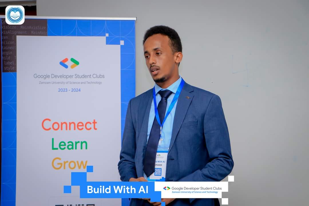 enggeeddi's tweet photo. Thrilled to have participated in the "Build with AI" workshop, which explored modern approaches to software development using AI. This engaging event was organized by the Google Developer Students Club at Zamzam University of Science and Technology. https://t.co/7rHF5hfkyO