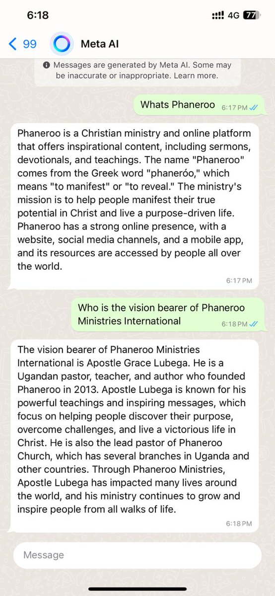 Even AI knows the truth.
#Phaneroo