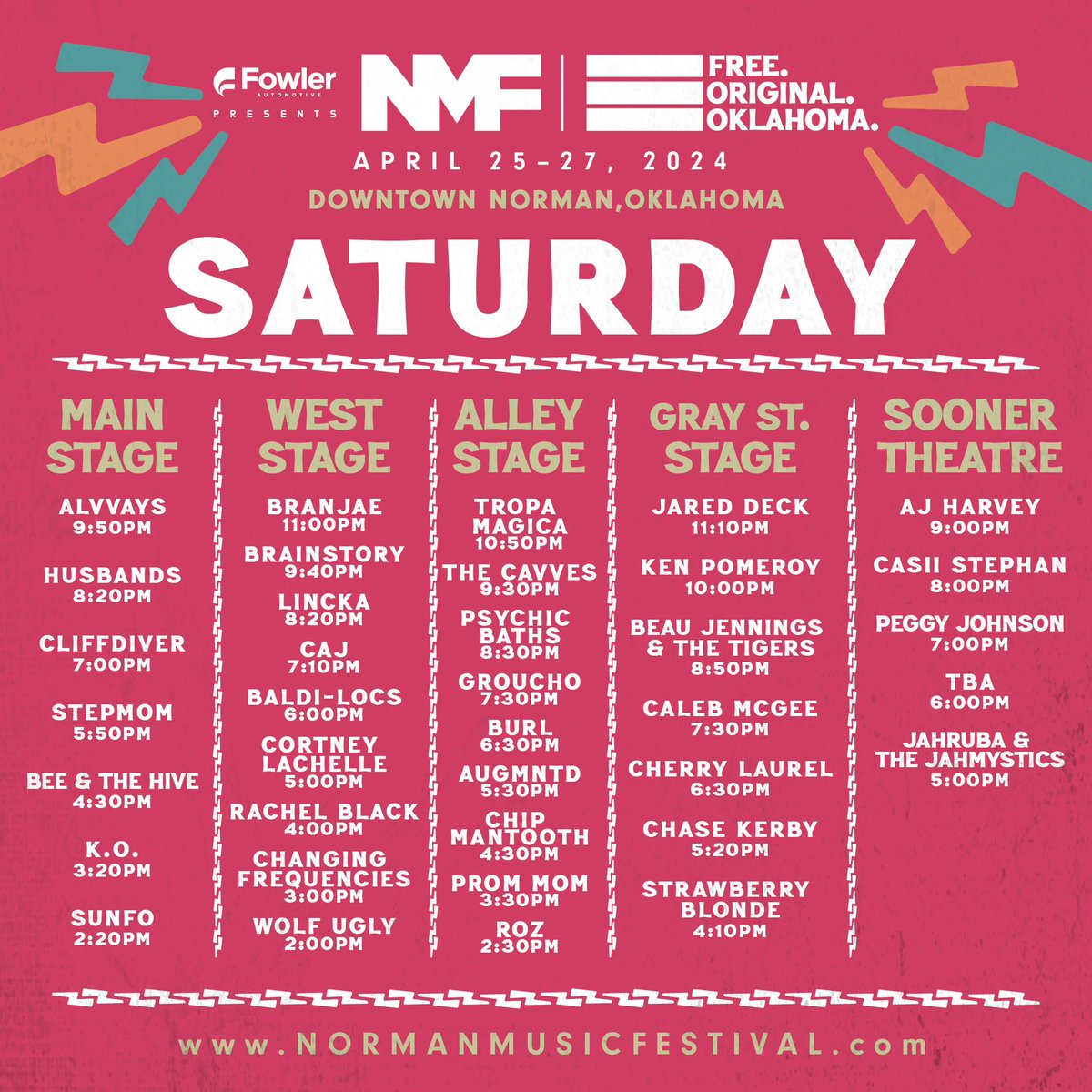 2024 NMF STAGES SCHEDULES!

Be sure to download the NMF app for the most up-to-date schedules! You can create your own itinerary, choosing your favorite bands or the new bands you want to go check out!
😤🖤⚡️🎸🤘

#NMF4EVER