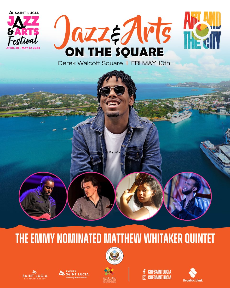 🎶 Calling all music lovers in Saint Lucia! 🎶 Join us for an unforgettable performance by the Matthew Whitaker Quintet on Friday, May 10th at Derek Walcott Square. Don't miss this FREE live music event! 🎹🎵 As part of the U.S. State Department's cultural diplomacy efforts, the…