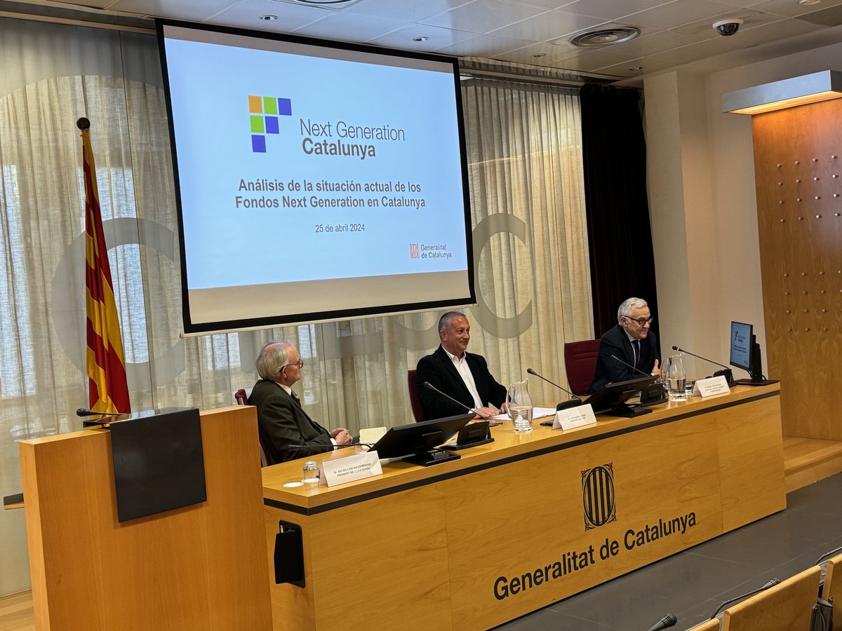 La sessió d'avui conclou amb una segona conferència a càrrec del secretari d’Afers Econòmics i Fons Europeus de la Generalitat de Catalunya, Miquel Puig, que du per títol ‘Seguiment i perspectives del fons Next Generation’.