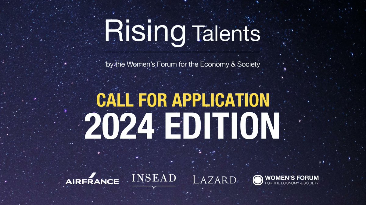 APPLICATIONS ARE OPEN for our rising talents initiative! We’re on the lookout for outstanding young women under 40 from around the globe who are on their way to becoming influential trailblazers in their fields. ✨Apply today! lnkd.in/eyaxFBWD @airfrance, @Lazard, @INSEAD