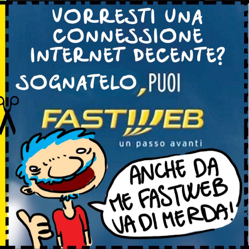RennaDonder's tweet photo. Ripropongo un grande classico di @NatangeloM . Cliente @FASTWEB  da 6 (Sei) anni, spostato da Roma a Reggio Emilia, a Lamezia e di nuovo a Roma, a dicembre perdo il portafoglio con la carta di credito con la quale pagavo regolarmente le bollette, nel trambusto generale del rifare https://t.co/ECAKI5PUhW