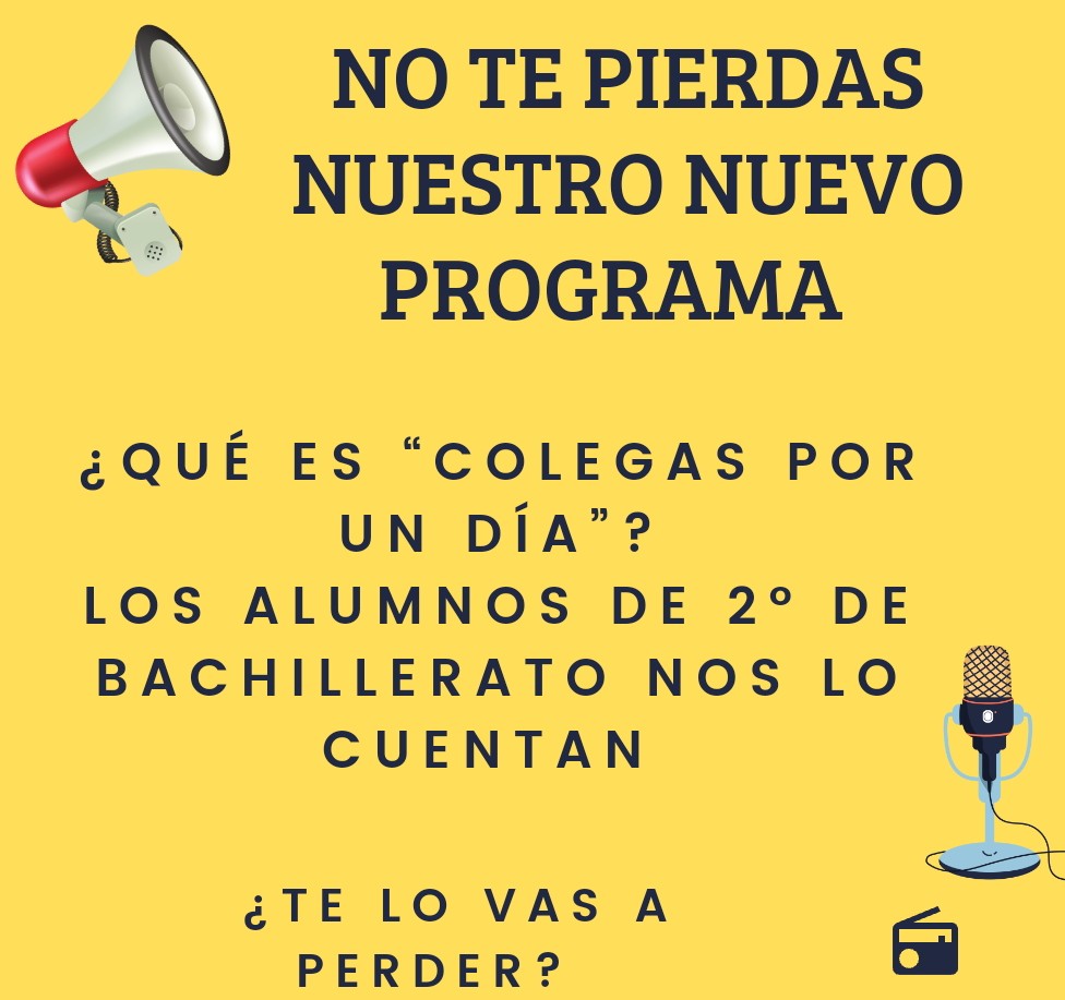 tresenradio's tweet photo. No te pierdas nuestro nuevo programa. Los alumnos de 2° de Bachillerato nos cuentan su experiencia en el programa 
" Colegas por un día". Te lo vas a perder?
https://t.co/O23HEAvu8y
@ies_condesaeylo
#tresenradiocondesa #nosgustalaradio
#colegasporundía https://t.co/90atCmYLiB