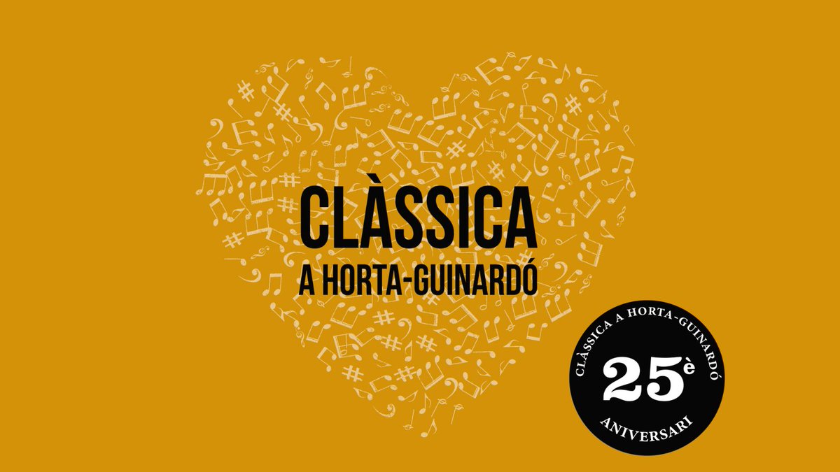 🎼CONVOCATÒRIA OBERTA🎼 XXV anys del Cicle de Clàssica a Horta-Guinardó 📆Del 15 d'abril al 19 de maig s’obre el període de recepció de les propostes musicals per a formar part de la programació d’aquest cicle de concerts. 👉Consulta les bases a: classicahg.cat