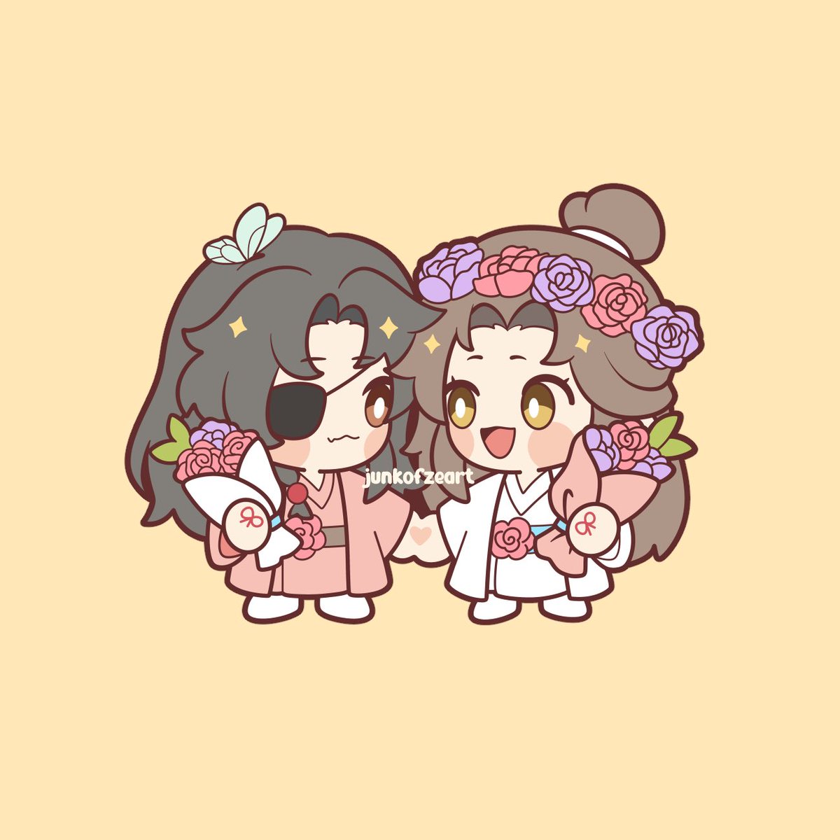 married 🩷🤍💐 #tgcf #tianguancifu #hualian