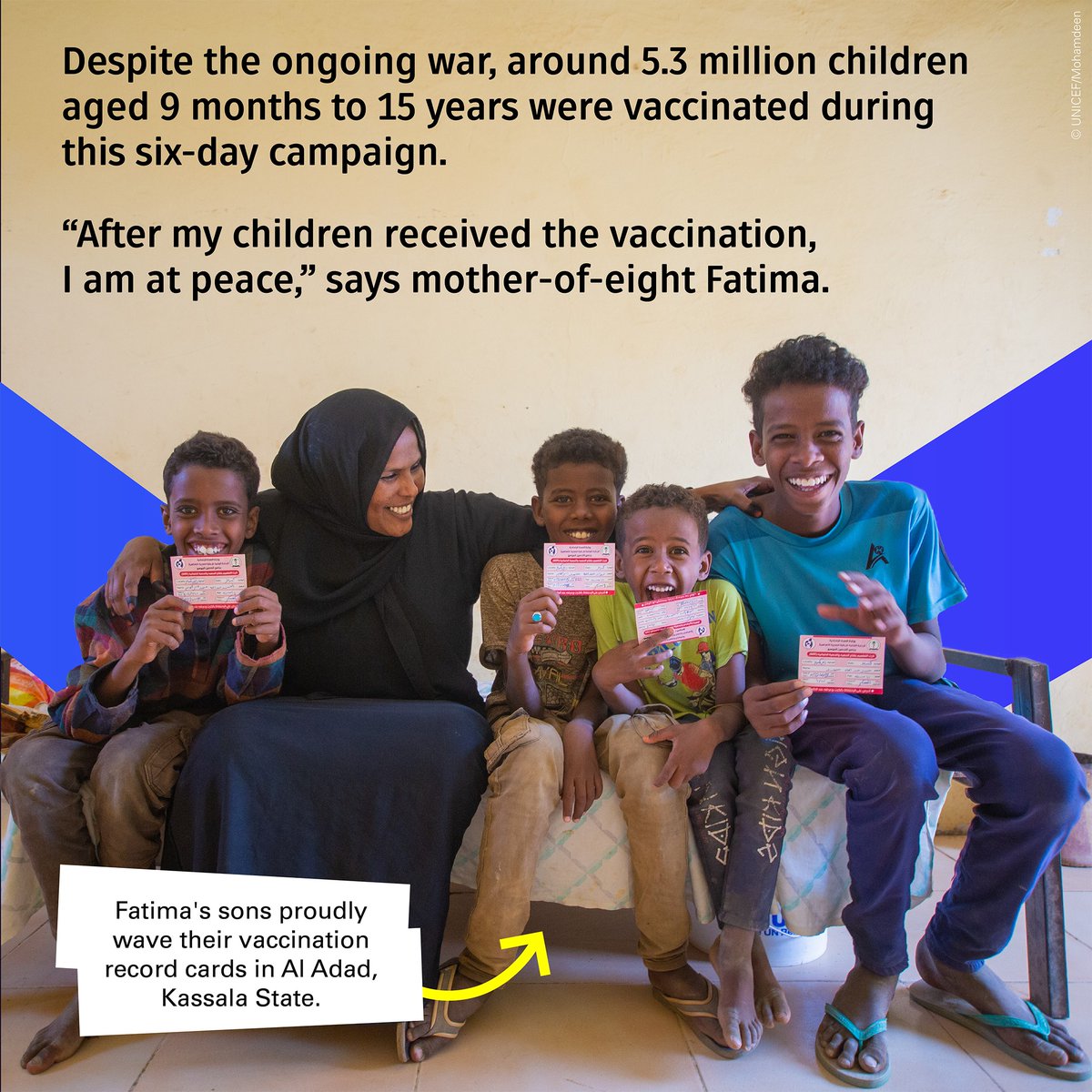 This #WorldImmunizationWeek we're celebrating mobile vaccinators like Wijdan in Sudan, who work to vaccinate children, even during conflict. Your support for @SoccerAid for UNICEF could help vaccinate and protect children against devastating diseases for life.