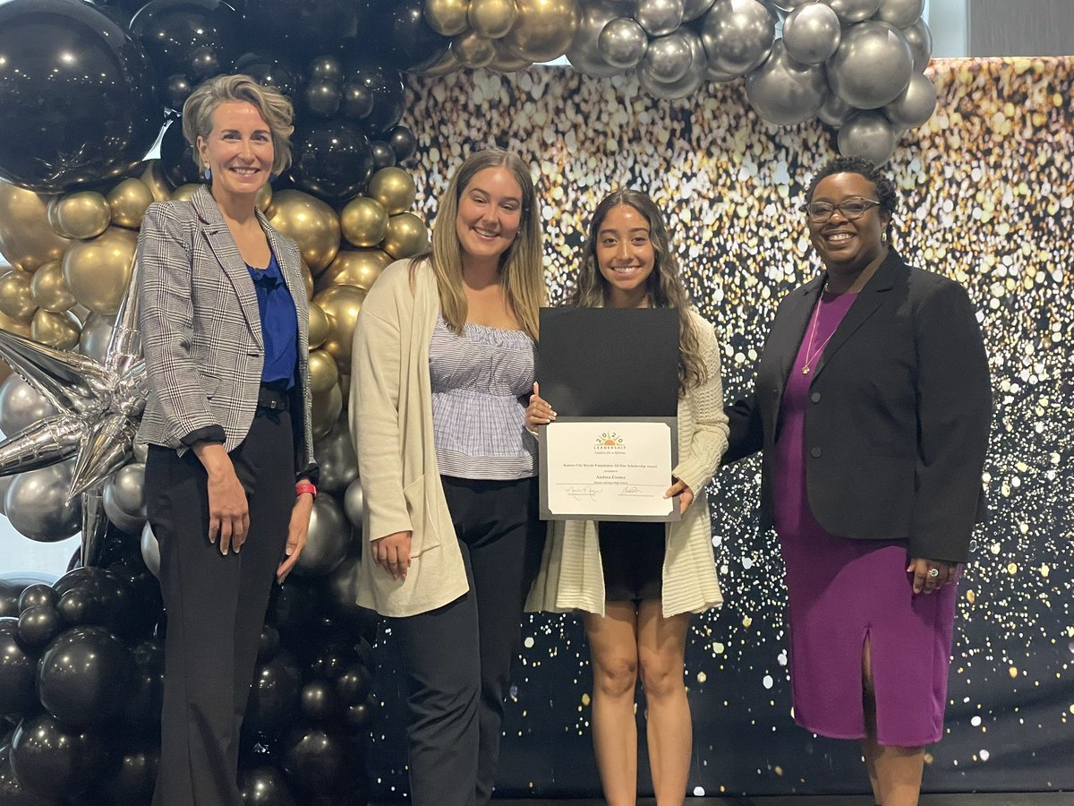 What a great day to be BRAVE! Andrea Gomez won the Kansas City Royals Foundation All-Star Scholarship for $10,000 at the 20/20 Leadership Awards ceremony! Congratulations  Andrea!!