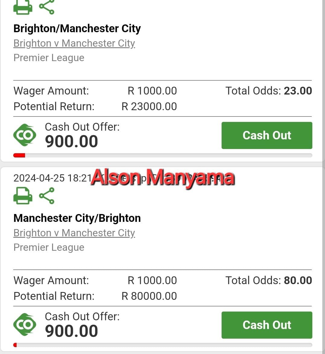You dont have Betway account? Register with the Blessed betway link (@AlsonManyama) Link: bit.ly/3EXjxvN 30% win chance Booking code X70A7C6CA and Booking code X70A7E17B