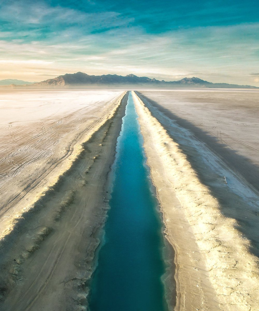Just outside of salt lake city there are salt flats that go on and on until they are abruptly stopped by mountains.  Within the salt flats lies channels of extremely blue and clear waterways. 

If you haven't caught a theme yet, I love unique bodies of water and waterways. If…