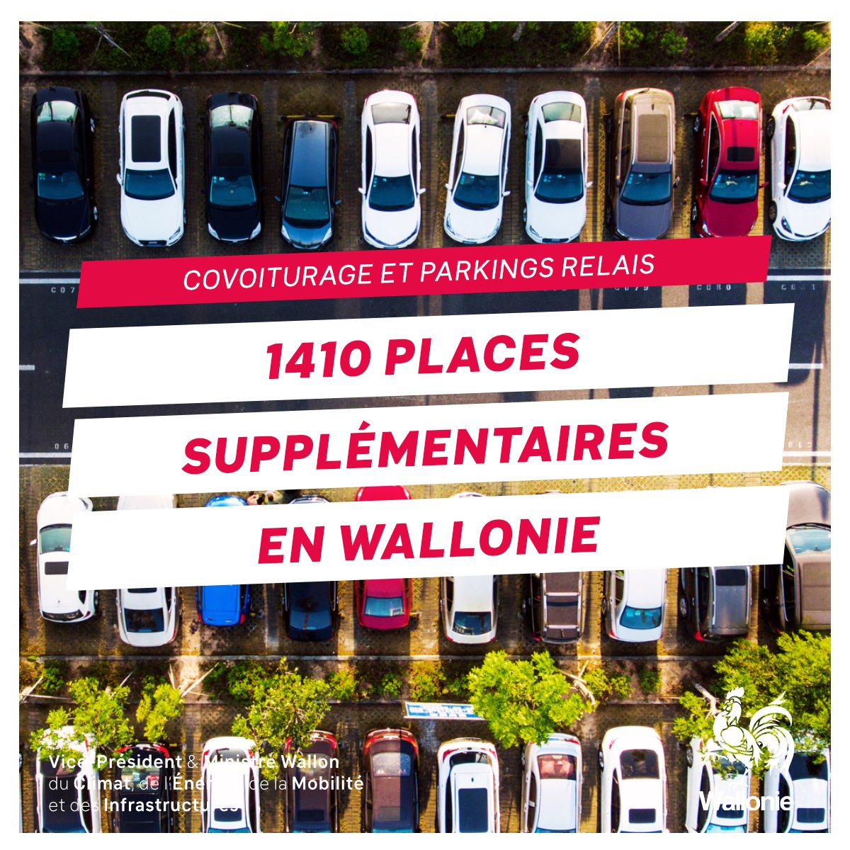 🚗💼 1410 nouvelles places de covoiturage et de parkings relais bientôt en Wallonie ! Un pas de plus vers une vision FAST, visant à réduire l'autosolisme et à encourager le covoiturage et les modes de transport alternatifs 🚉🚍 ℹ️ bit.ly/3w5A9Qr