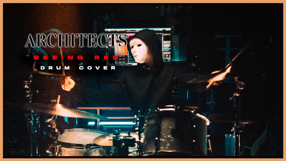 ElijahSantucci's tweet photo. I’m so stoked to release this drum cover tomorrow!! 2pm central dropping on my YouTube channel ✨🔥✨@Architectsuk #MaskedDrumdude #Metal #Drumcover #Reels #Producer #Relentlesstudios #Drumsdrumsdrums #Paistecymbals #Evansdrumheads #Audixmics #Drumfordgeofficial #letsgo https://t.co/SlqRT7ckmW