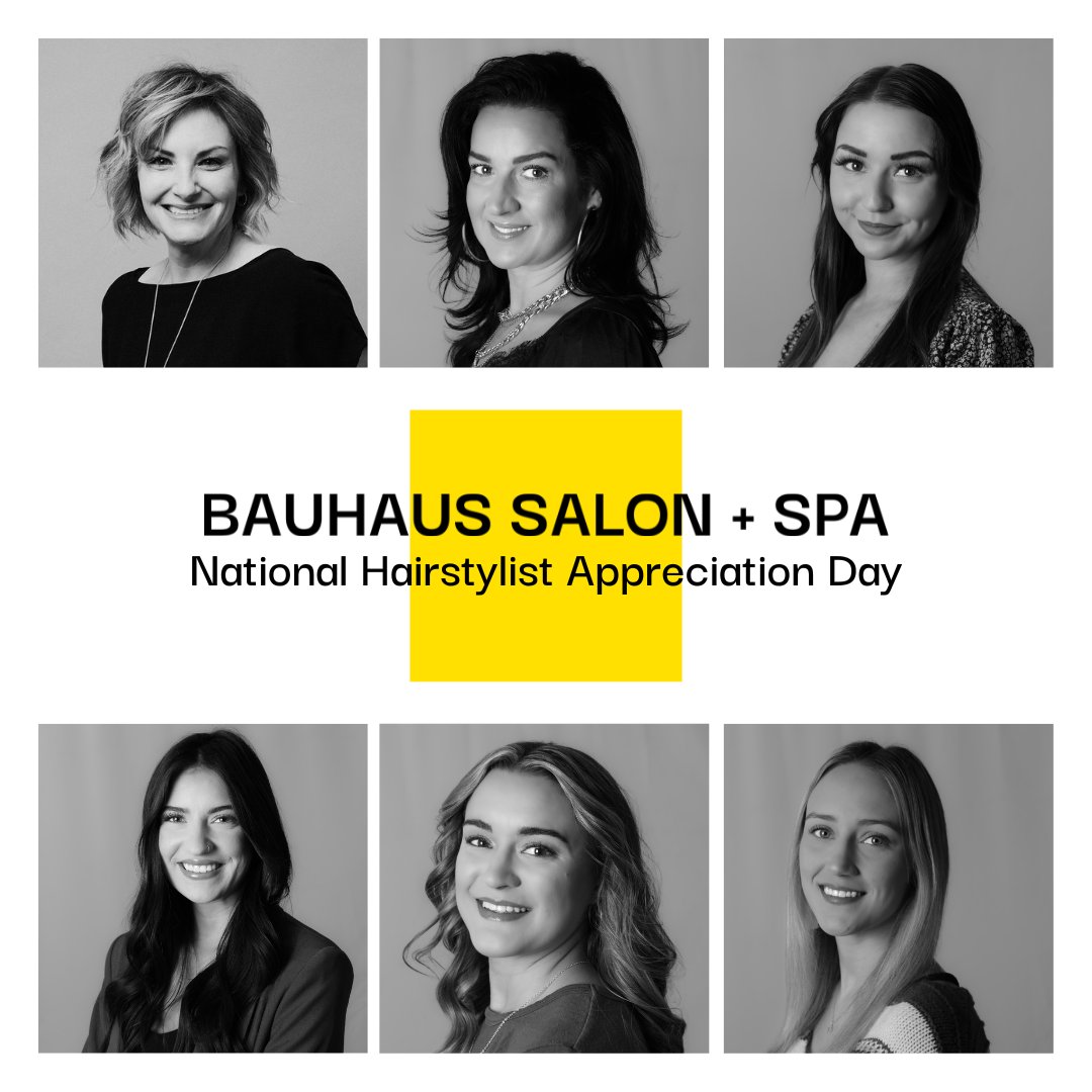 🎉 Happy National Hairstylist Day! 🎉
Big thanks to our amazing team: Sarah, Shawn, Rachel, Raylee, Lizzy, and Britnee. Your passion and creativity light up our salon every day! 💇‍♀️

#HairstylistAppreciation #BauhausSalonSpa #BauhausBeauty #BauhausSalon #LakeCharlesLouisiana