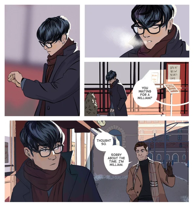 It's THURSDAY, which now means you all get a new Keeping Time page! It's the start of one of my favorite page sequences because I get to introduce an instantly dislikable character.Keeping Time is a bummer of a romance. Updates Tuesdays &amp;  