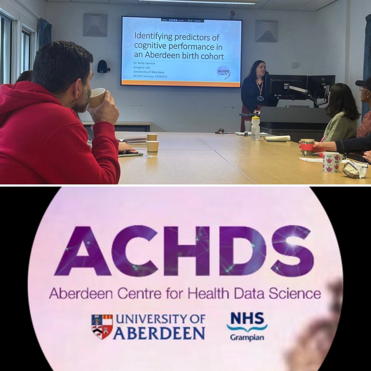 Fantastic talk from @HollySneuro of @GregoryLab7 at the @AbdnCHDS seminar today on how data-rich cohorts can be utilised to ID early biomarkers of #ALS #FTD