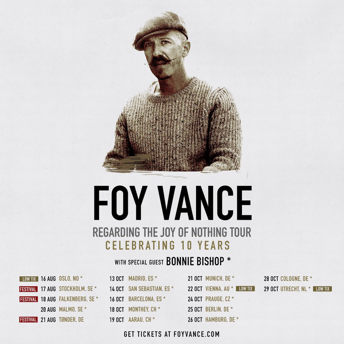 don’t forget to remember... grab your tickets to my Regarding the Joy of Nothing Tour. Hope to see you there friends. foyvance.com/tour