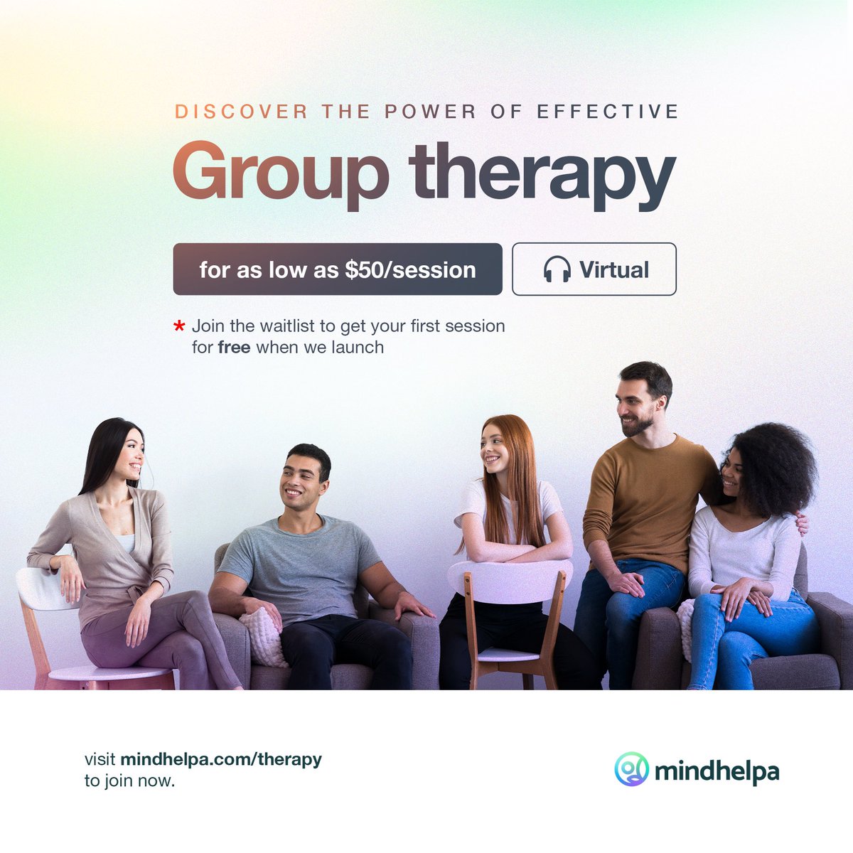 We are happy to announce the launch our waitlist for @mindhelpa effective group therapy! 🎉🎊 We are offering this for persons in the US 🇺🇸 who can use it as an adjunct to individual therapy and for those who cannot afford individual therapy. At 𝐦𝐢𝐧𝐝𝐡𝐞𝐥𝐩𝐚, we onboard…