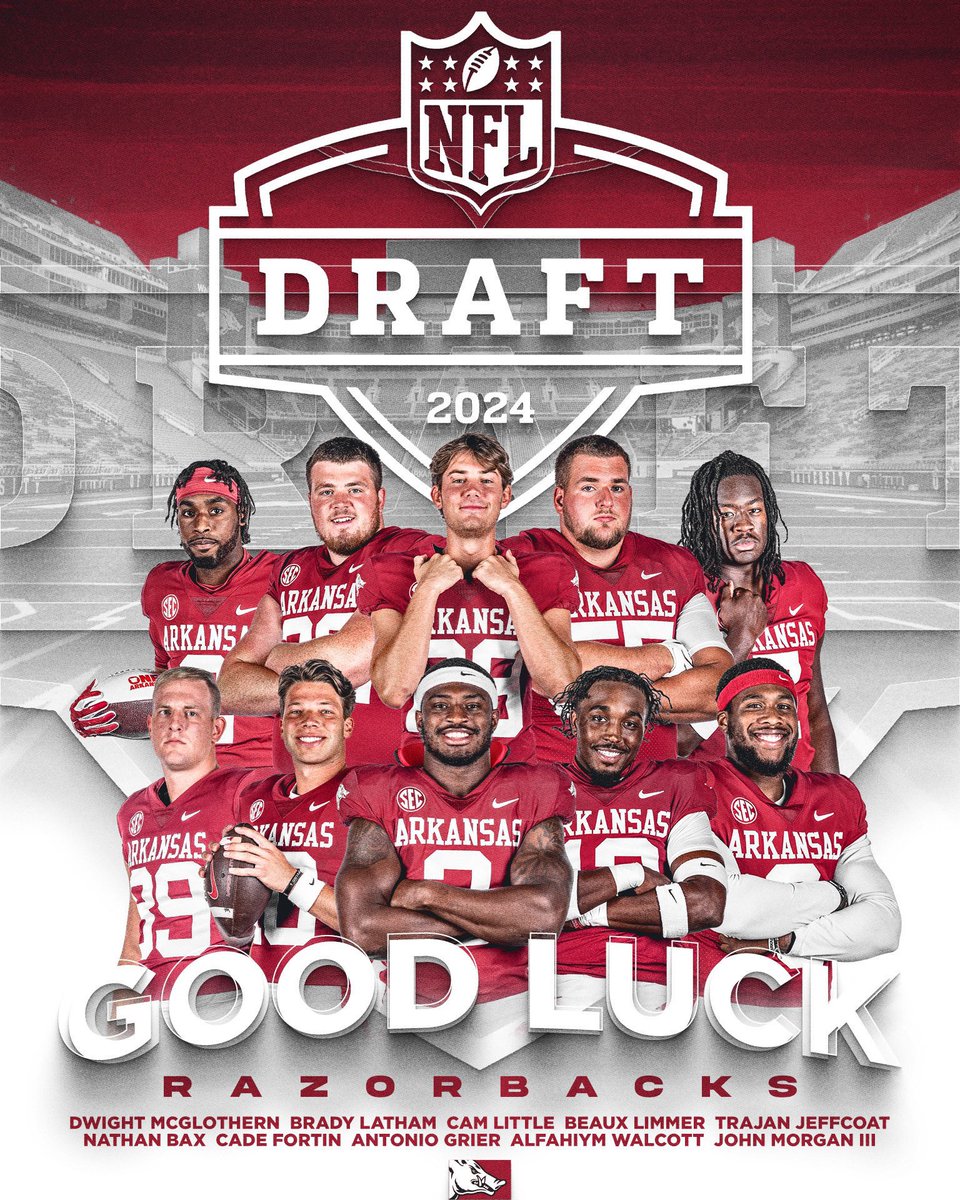 Good luck to these guys on their next chapter! GO HOGS! 🐗